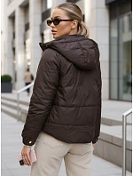 Dámská přechodová bunda TY5669 hnědá - FashionStreet