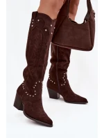 Kozačky na podpatku  model 219860 Step in style