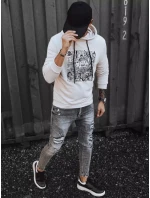 Pánská mikina FashionStreet ecru BX5469