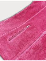 Růžová plyšová dámská vesta (HH003-51)