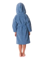 Dětský župan Athena s kapucí 9116 denim světlý - Vestis Dětský župan Athena s kapucí 9116 denim světlý - Vestis