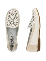 Kožené pohodlné polobotky Rieker W RKR658 beige