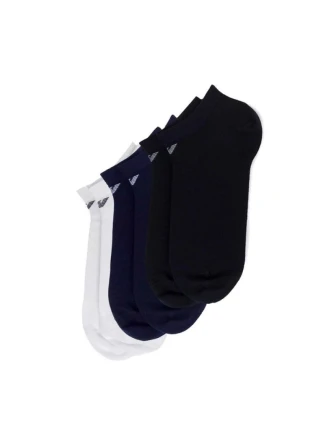 Emporio Armani ponožky Calza bavlna pohodlné 3-Pack námořnická modrá černá bílá
