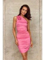 Dámské šaty SUK0396 Růžová - Roco Fashion Dámské šaty SUK0396 Růžová - Roco Fashion