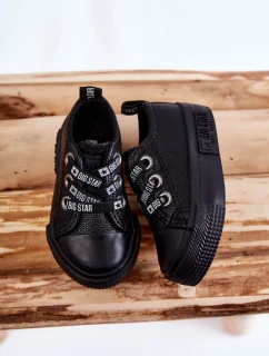 Dětské kožené tenisky BIG STAR KK374059 Černá