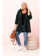 Dámská mikina s ozdobnými rukávy černá masełkowa