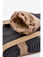 Dětské Holínky S Podšívkou Snow Wave Gokids 981 Černo-Beige