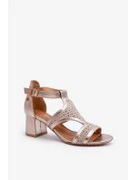 Dámské sandály 06459-25 zlaté - Sweet Shoes