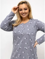 DU KN noční košile FP 606.09 tmavě šedá DU KN noční košile FP 606.09 tmavě šedá