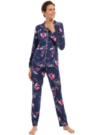 Dámské pyžamo 20232-100-2 tm. modré vzor - Pastunette
