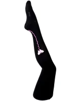 HLADKÉ PUNČOCHÁČE S LEMEM A APLIKACÍ 2-6 LET