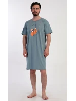 Pánská noční košile s krátkým rukávem Pohodář Pánská noční košile s krátkým rukávem Pohodář