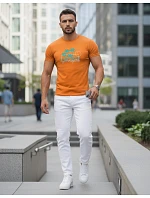 Pánské tričko s potiskem classic orange FashionStreet NX5020R