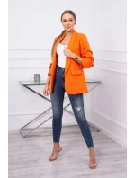 Sako s klopami elegantní oranžové Sako s klopami elegantní oranžové
