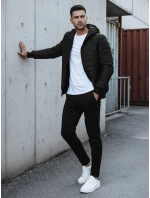 Pánská přechodná prošívaná bunda černá FashionStreet TX4145