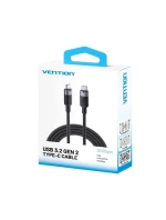 Kabel USB-C na USB-C Vention USB 3.2 5A 10Gbps 1m černý