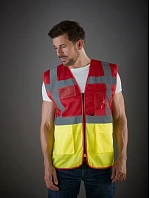 Yoko HVW 820 Hi-Vis síťovaná bezpečnostní vesta 79.W820 hi vis yellow/royal blue Yoko HVW 820 Hi-Vis síťovaná bezpečnostní vesta 79.W820 hi vis yellow/royal blue