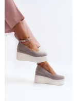 Dámské espadrilky na klíně šedé Malla