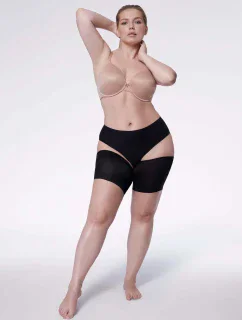 Komfortní stehenní pásky černé - Julimex