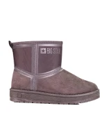 Designové sněhule šedo-stříbrné dámské bez podpatku Designové sněhule šedo-stříbrné dámské bez podpatku