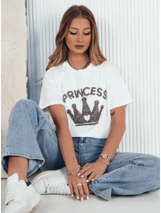 Dámské tričko PRINCY bílé FashionStreet RY2390