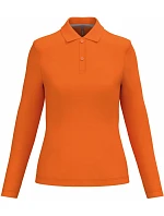 Kariban K 244 Dámské piqué polo s dlouhým rukávem 20.K244 orange Kariban K 244 Dámské piqué polo s dlouhým rukávem 20.K244 orange