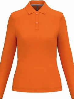 Kariban K 244 Dámské piqué polo s dlouhým rukávem 20.K244 orange
