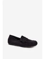 Loafersy Mokasyny Dámské Ploché Černé Soreline