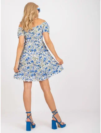 Šaty RO SK 2522 5.32P bílá a modrá
