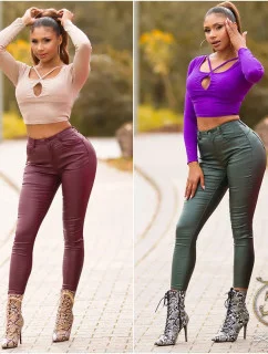 Sexy kožené kalhoty 2348 - Koucla