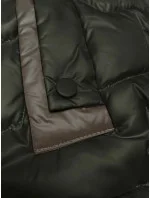 Krátká dámská vesta v khaki barvě se stahovacími boky S'West (B8358-11) Krátká dámská vesta v khaki barvě se stahovacími boky S'West (B8358-11)