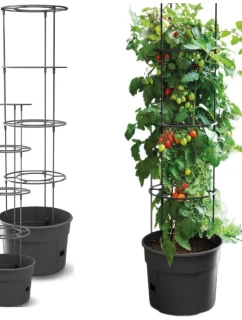 KVĚTINÁČ NA SÁZENÍ RAJČAT S ŽEBŘÍKEM O OBJEMU 12 L