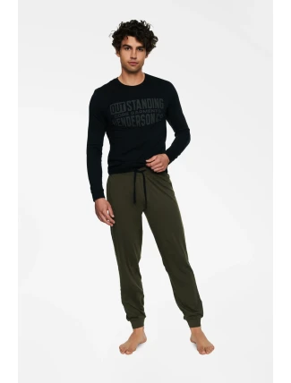 Pyžamo Badge 40040-99X Black-Khaki - Henderson