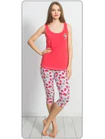 Dámské pyžamo kapri Jahoda Dámské pyžamo kapri Jahoda