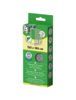 MOSKYTIÉRA DO OKNA 150X180 BÍLÝ POLYESTER + PÁSEK NA SUCHÝ ZIP