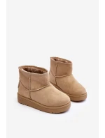 Dětské zimní boty s izolací Big Star MM374056 Bežové Dětské zimní boty s izolací Big Star MM374056 Bežové