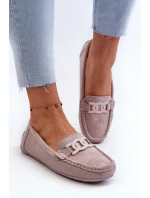 Dámské moderní semišové mokasíny fialové Rabell Dámské moderní semišové mokasíny fialové Rabell