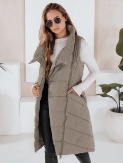 Dámská prošívaná vesta SERKIS zelená FashionStreet TY3279