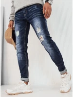 FashionStreet pánské tmavě modré kalhoty UX3916