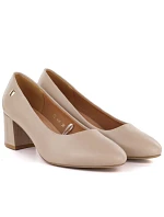 Sergio Leone PB404 dámské lodičky na jehlovém podpatku v kávové barvě