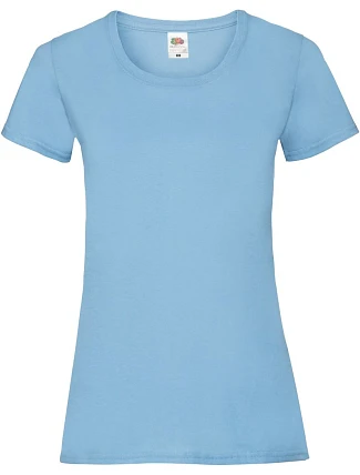 Fruit of the Loom Lady-Fit Valueweight T Dámské tričko 16.1372 sky blue Fruit of the Loom Lady-Fit Valueweight T Dámské tričko 16.1372 sky blue