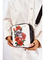 Kožená taška Messenger Ve vzoru GOE ZNJ012 Černobílá