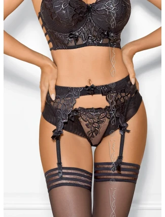 Podvazkový pás Chocolate bar V-7862 černá - Axami Podvazkový pás Chocolate bar V-7862 černá - Axami