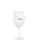 PROTOŽE BÝT ARCHITEKT NENÍ PRDEL - bílá sklenice na víno 350 ml PROTOŽE BÝT ARCHITEKT NENÍ PRDEL - bílá sklenice na víno 350 ml