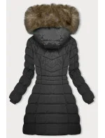 Černá péřová dámská zimní bunda (LHD-23032) Černá péřová dámská zimní bunda (LHD-23032)