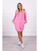 Světle růžové šaty Brooklyn