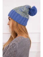 Paris fleecová čepice K213 modrá+kiwi