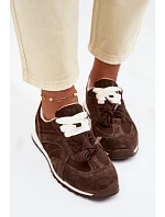 Kožené tenisky Vinceza Dámské 86427 Čokoládové