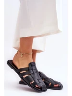 Dámské pruhované pantofle Černá Reyna Dámské pruhované pantofle Černá Reyna