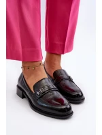 Dámské patentované černé mokasíny Nerilaja Dámské patentované černé mokasíny Nerilaja